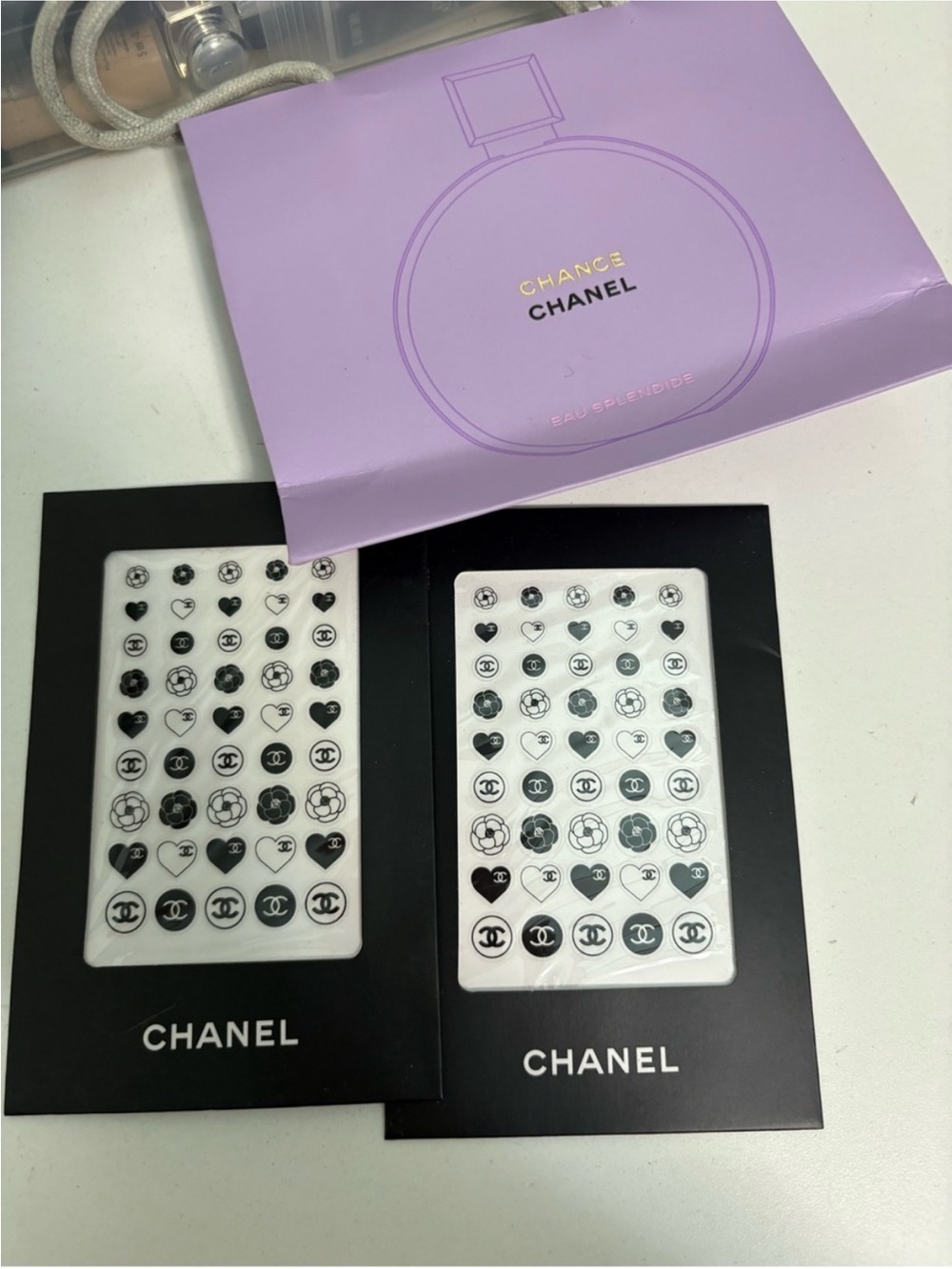 Chanel beauty nail sticker set